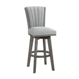 Corvallis Gray Swivel Pub Height Chair, Set of 2 by Homelegance at Eve Furniture
