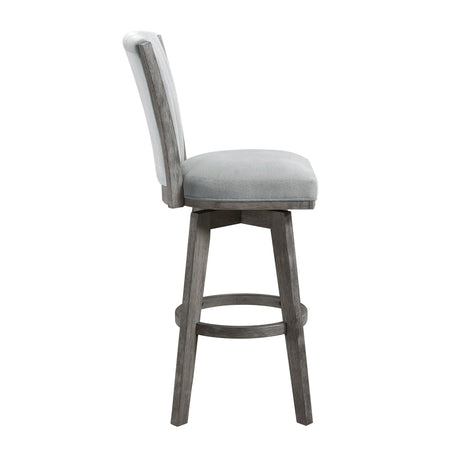 Corvallis Gray Swivel Pub Height Chair, Set of 2 by Homelegance at Eve Furniture