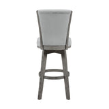 Corvallis Gray Swivel Pub Height Chair, Set of 2 by Homelegance at Eve Furniture