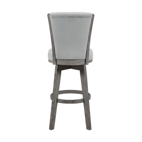 Corvallis Gray Swivel Pub Height Chair, Set of 2 by Homelegance at Eve Furniture