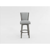 Corvallis Gray Swivel Pub Height Chair, Set of 2 by Homelegance at Eve Furniture