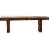 Corvella Bench, Brown by Dovetail at Eve Furniture