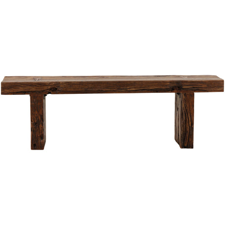Corvella Bench, Brown by Dovetail at Eve Furniture