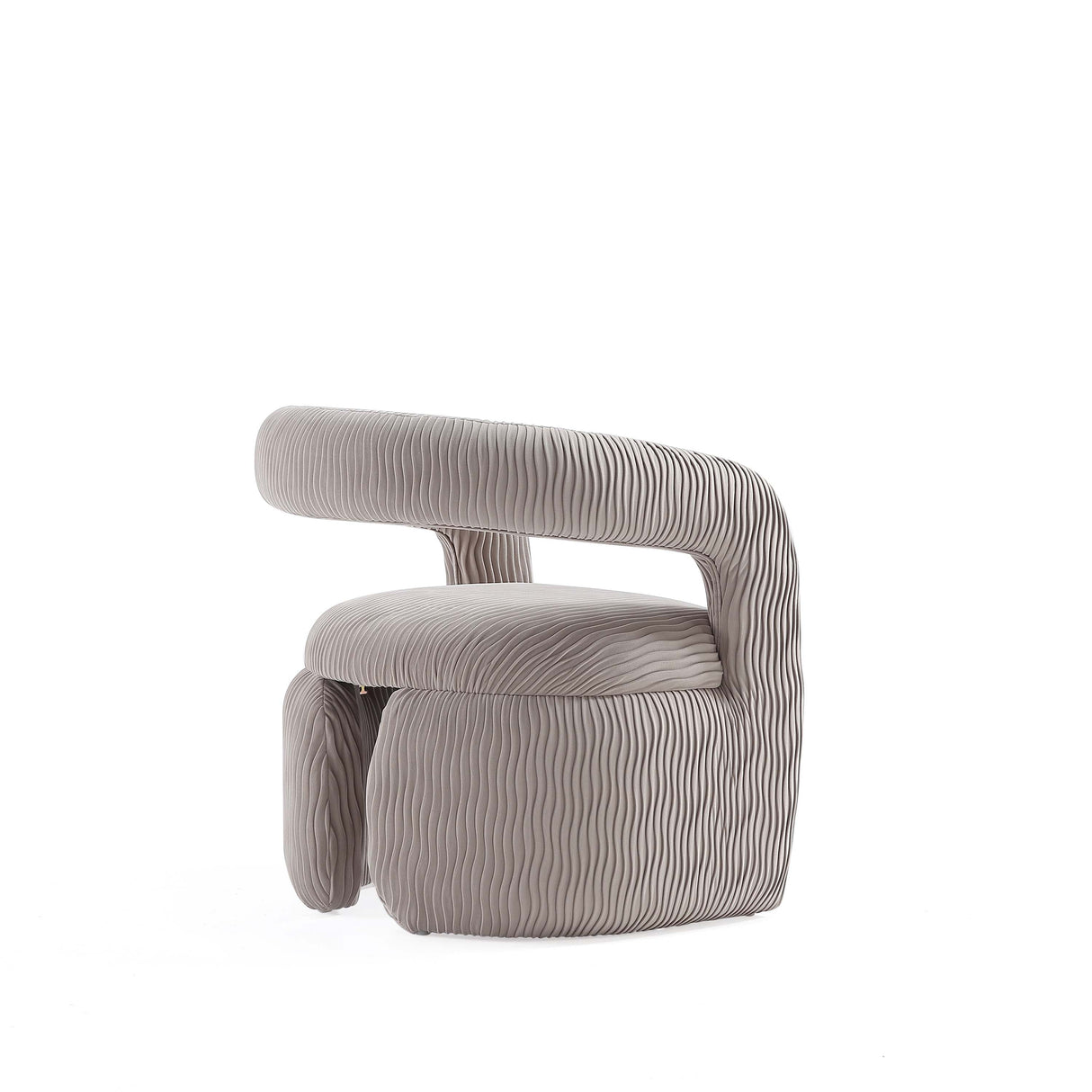 Corvette Dining Chair in Dove by Manhattan Comfort at Eve Furniture