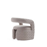 Corvette Dining Chair in Dove by Manhattan Comfort at Eve Furniture