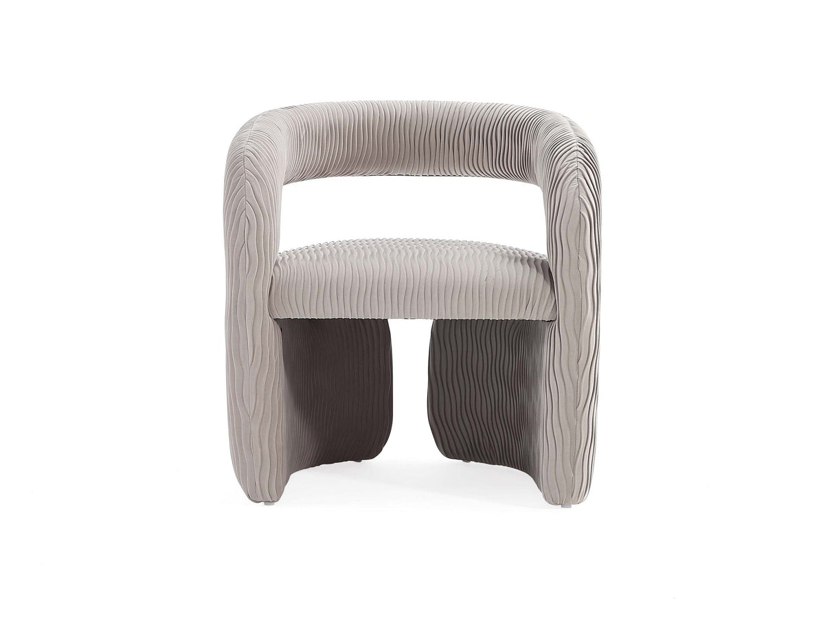 Corvette Dining Chair in Dove by Manhattan Comfort at Eve Furniture