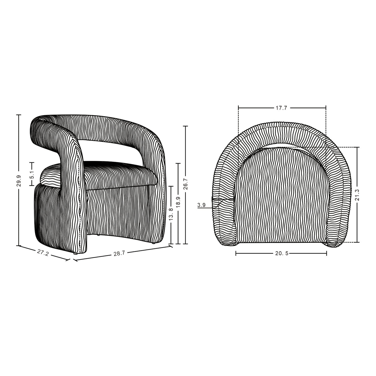 Corvette Dining Chair in Olive Green by Manhattan Comfort at Eve Furniture