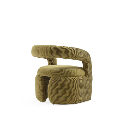 Corvette Dining Chair in Olive Green by Manhattan Comfort at Eve Furniture