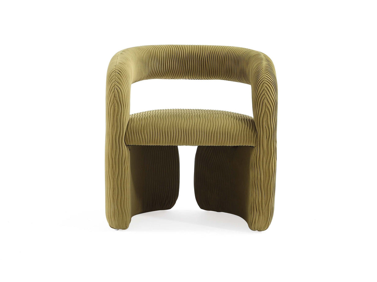 Corvette Dining Chair in Olive Green by Manhattan Comfort at Eve Furniture