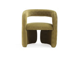 Corvette Dining Chair in Olive Green by Manhattan Comfort at Eve Furniture