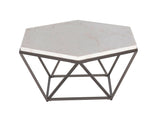 Corvus 3-Piece Marble Top Set (Cocktail & 2 End Tables) by Steve Silver at Eve Furniture