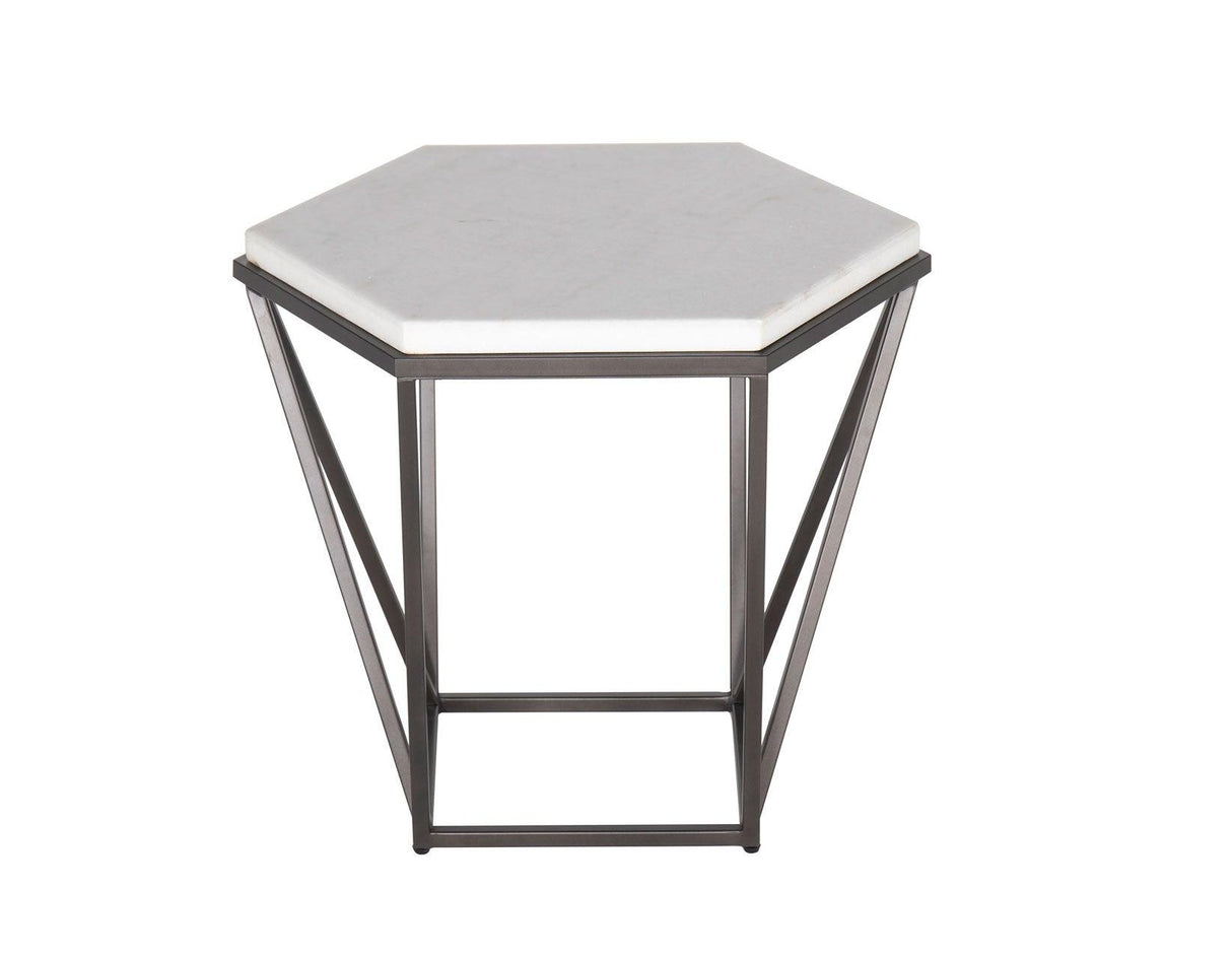 Corvus 3-Piece Marble Top Set (Cocktail & 2 End Tables) by Steve Silver at Eve Furniture