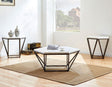 Corvus 3-Piece Marble Top Set (Cocktail & 2 End Tables) by Steve Silver at Eve Furniture