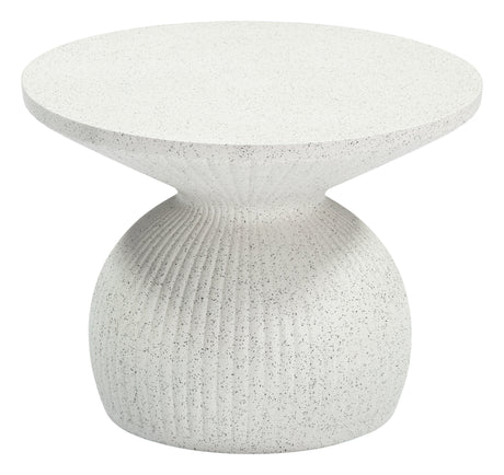 Corza White Outdoor Coffee Table by Zuomod at Eve Furniture
