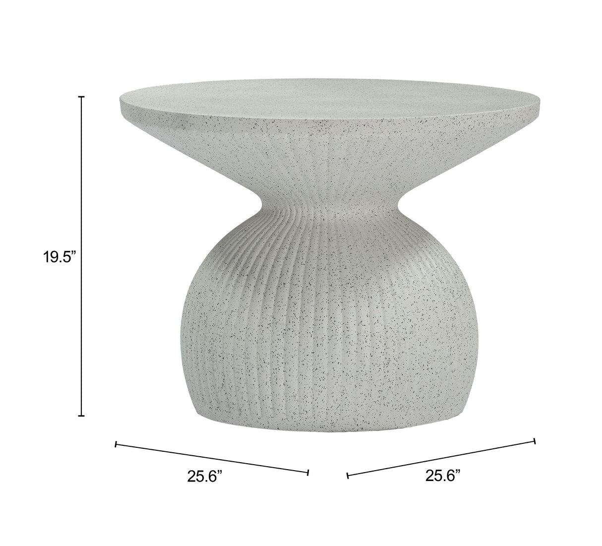 Corza White Outdoor Coffee Table by Zuomod at Eve Furniture