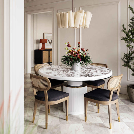 Cosette Performance Linen Dining Chair by TOV Furniture at Eve Furniture