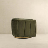 Cosey Green Velvet Swivel Chair by Ashcroft Furniture at Eve Furniture