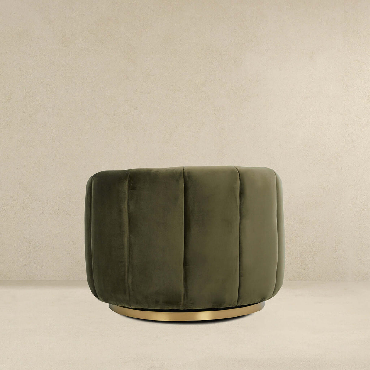 Cosey Green Velvet Swivel Chair by Ashcroft Furniture at Eve Furniture