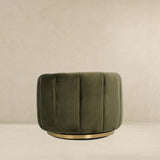 Cosey Green Velvet Swivel Chair by Ashcroft Furniture at Eve Furniture