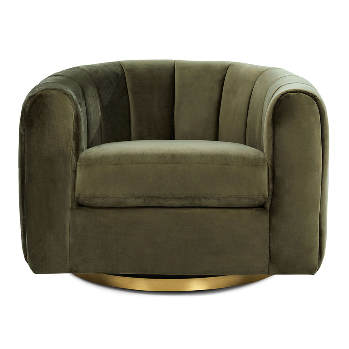 Cosey Green Velvet Swivel Chair by Ashcroft Furniture at Eve Furniture