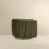 Cosey Green Velvet Swivel Chair by Ashcroft Imports at Eve Furniture