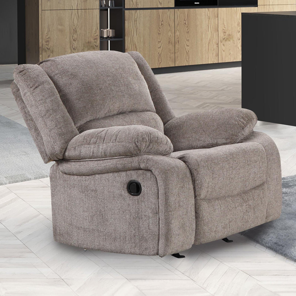 Cosimo Mocha 3-Piece Reclining Living Room Set by Furniture of America at Eve Furniture