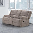 Cosimo Mocha Manual Loveseat by Furniture of America at Eve Furniture