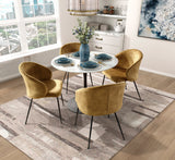 Cosimo Mustard Side Chair, Set of 2 by Homelegance at Eve Furniture
