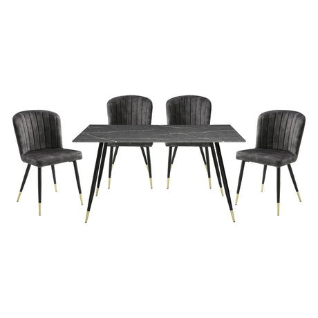 Cosimo Mustard Side Chair, Set of 2 by Homelegance at Eve Furniture