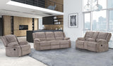 Cosimo Mocha Manual Loveseat by Furniture of America at Eve Furniture