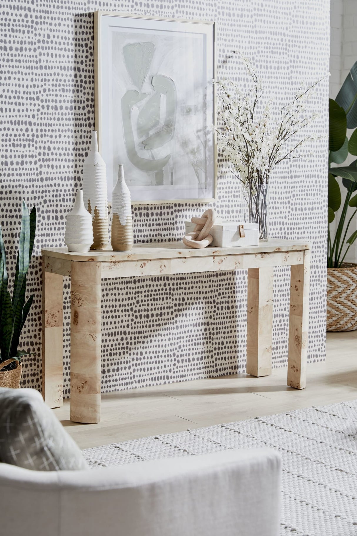 Cosmo Amber Kiss Console Table by Modus Furniture at Eve Furniture