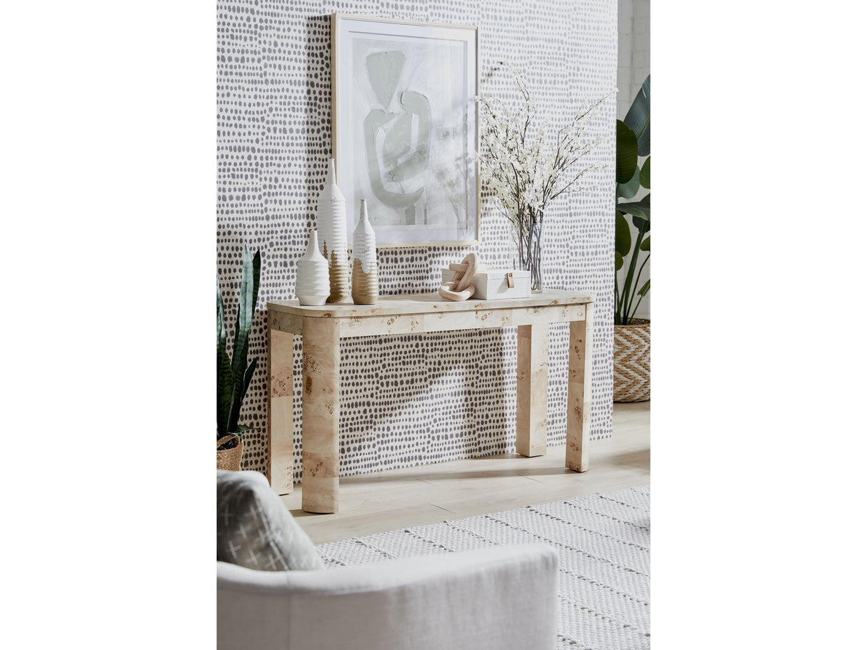 Cosmo Amber Kiss Console Table by Modus Furniture at Eve Furniture
