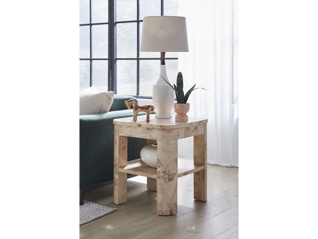 Cosmo Amber Kiss End Table by Modus Furniture at Eve Furniture