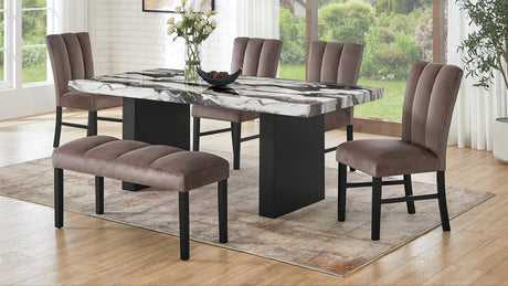 Cosmo Brown Dining Room Set by New Era Innovations at Eve Furniture