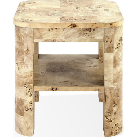 Cosmo Mappa Burl End Table in Amber Kiss by Modus Furniture at Eve Furniture