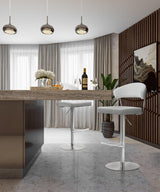 Cosmo Performance Vegan Leather Adjustable Stool by TOV Furniture at Eve Furniture