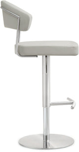 Cosmo Performance Vegan Leather Adjustable Stool by TOV Furniture at Eve Furniture