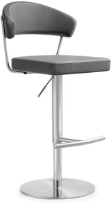 Cosmo Performance Vegan Leather Adjustable Stool by TOV Furniture at Eve Furniture