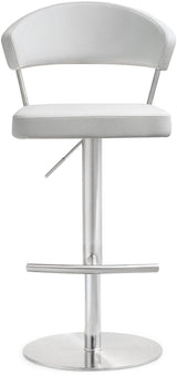 Cosmo Performance Vegan Leather Adjustable Stool by TOV Furniture at Eve Furniture