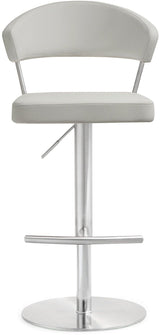 Cosmo Performance Vegan Leather Adjustable Stool by TOV Furniture at Eve Furniture