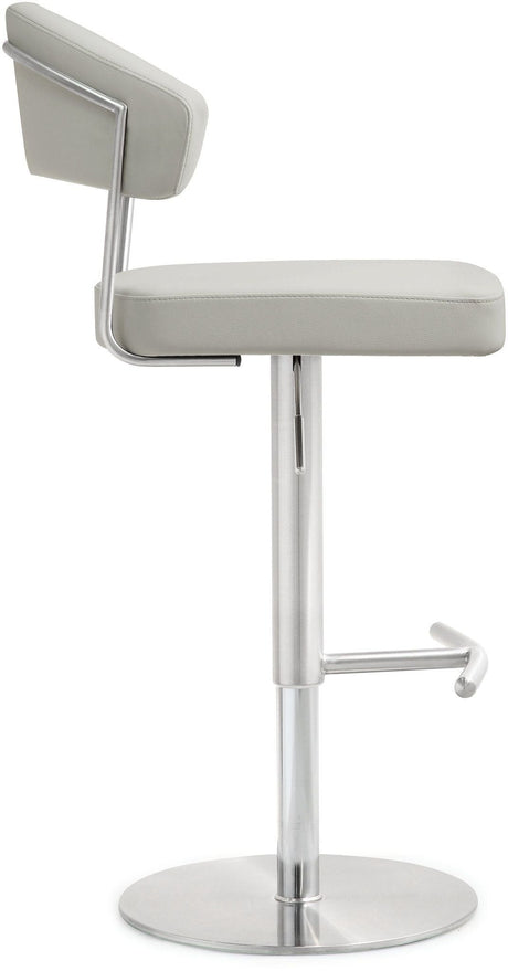 Cosmo Performance Vegan Leather Adjustable Stool by TOV Furniture at Eve Furniture