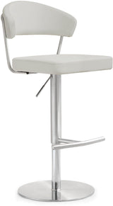 Cosmo Performance Vegan Leather Adjustable Stool by TOV Furniture at Eve Furniture