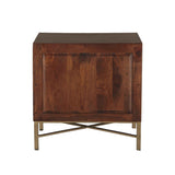 Cosmopolitan 26" Three Drawer Nightstand in Honey Brown by Home Trends & Design at Eve Furniture