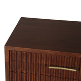 Cosmopolitan 26" Three Drawer Nightstand in Honey Brown by Home Trends & Design at Eve Furniture