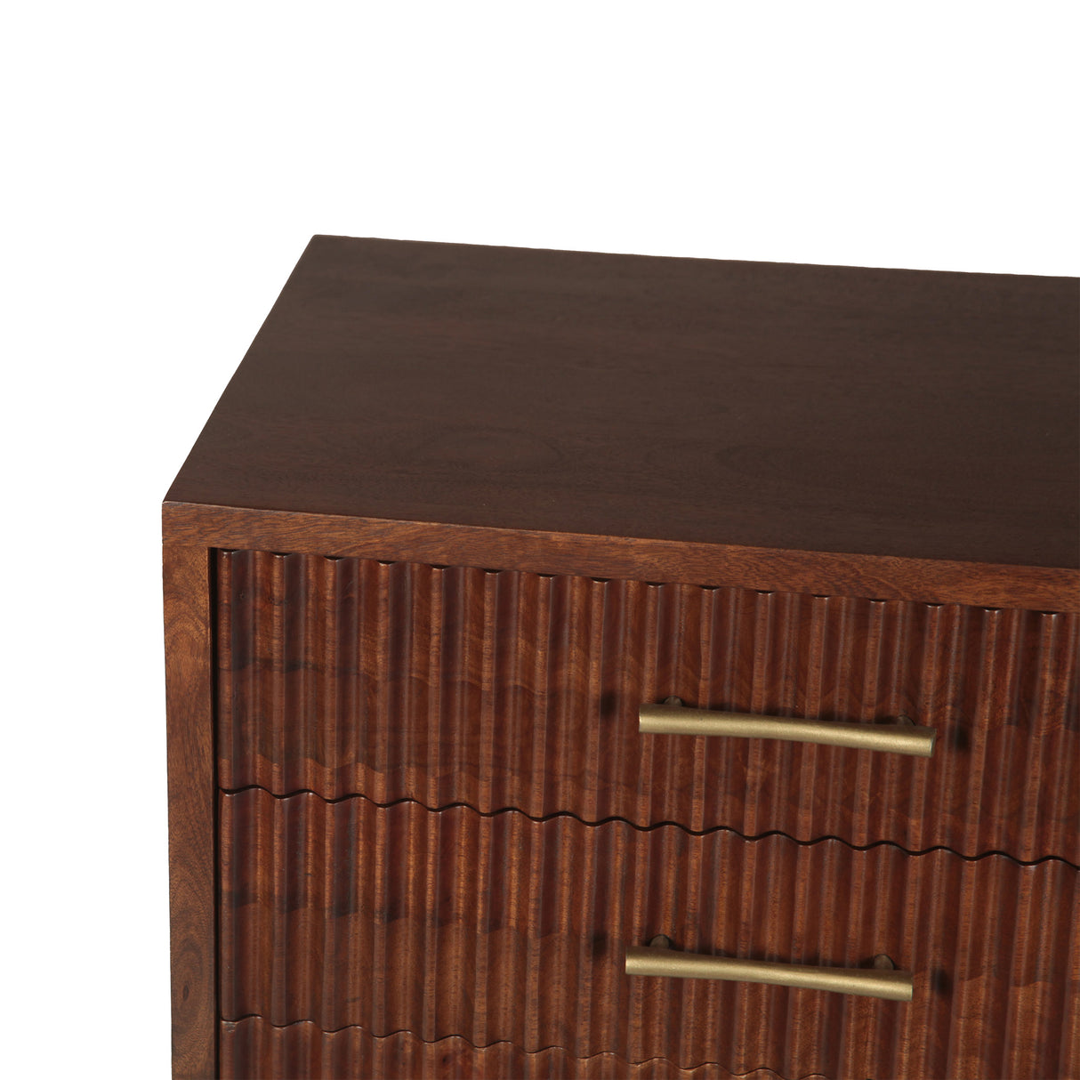 Cosmopolitan 26" Three Drawer Nightstand in Honey Brown by Home Trends & Design at Eve Furniture