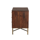 Cosmopolitan 26" Three Drawer Nightstand in Honey Brown by Home Trends & Design at Eve Furniture
