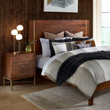 Cosmopolitan 26" Three Drawer Nightstand in Honey Brown by Home Trends & Design at Eve Furniture