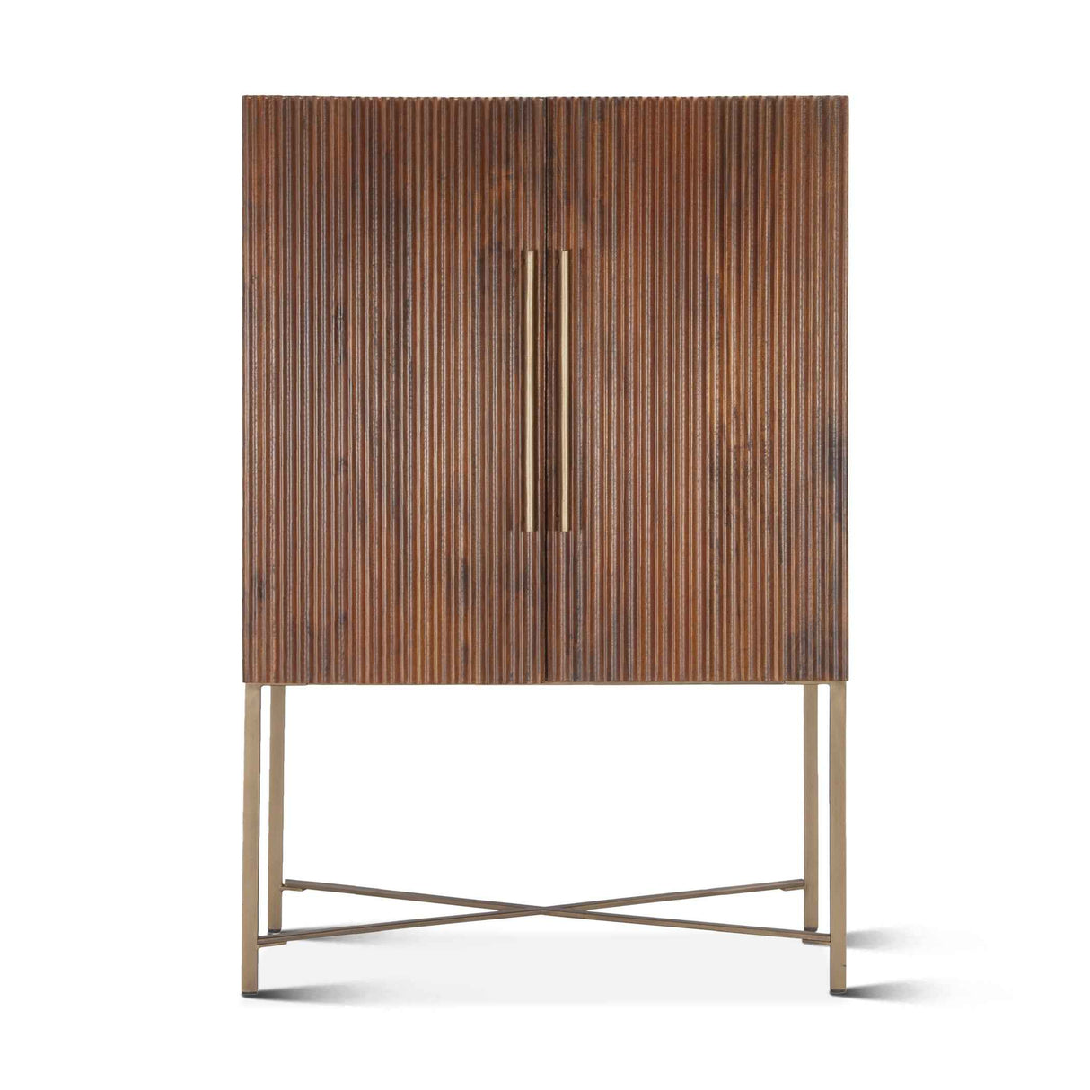 Cosmopolitan 39" Bar Cabinet in Honey Brown by Home Trends & Design at Eve Furniture
