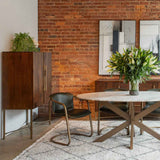 Cosmopolitan 39" Bar Cabinet in Honey Brown by Home Trends & Design at Eve Furniture