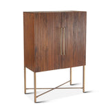 Cosmopolitan 39" Bar Cabinet in Honey Brown by Home Trends & Design at Eve Furniture